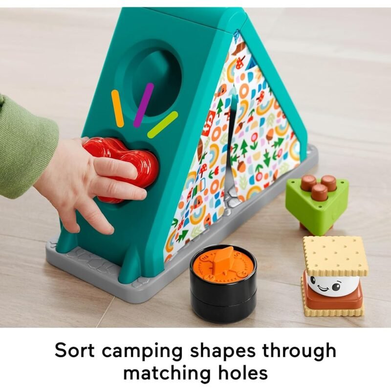 Fisher-Price Juguete de Desarrollo S'More Shapes Camping Tent para Bebés - Imagen 3