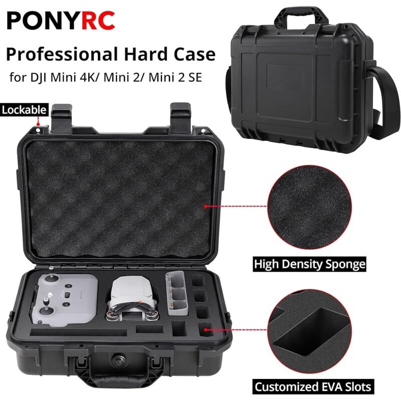 Estuche Rígido Profesional PONYRC para DJI Mini 4K Mini 2 SE Impermeable - Imagen 4