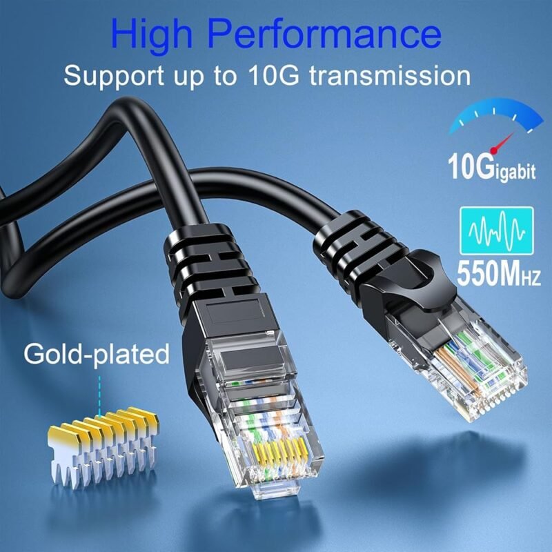 Cable Ethernet Cat 6 1 Pie 10 Gbps para Red Doméstica y Oficina - Imagen 2