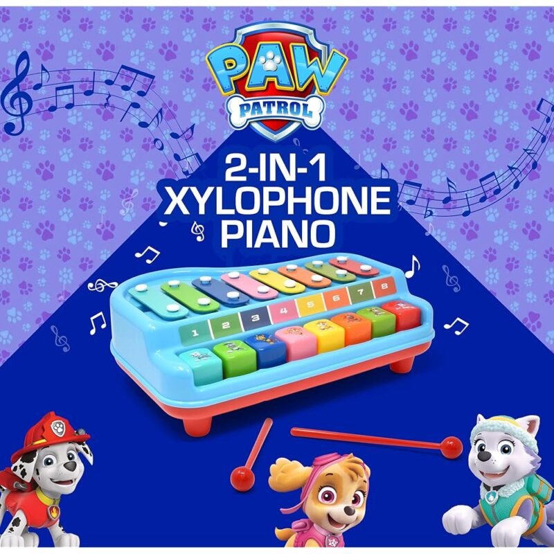 Paw Patrol Juguete de Xilófono Piano 2 en 1 para Bebé - Imagen 3