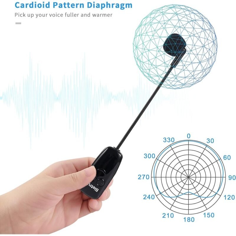 Auriculares Inalámbricos UHF Bietrun con Micrófono Profesional 2 en 1 - Imagen 7