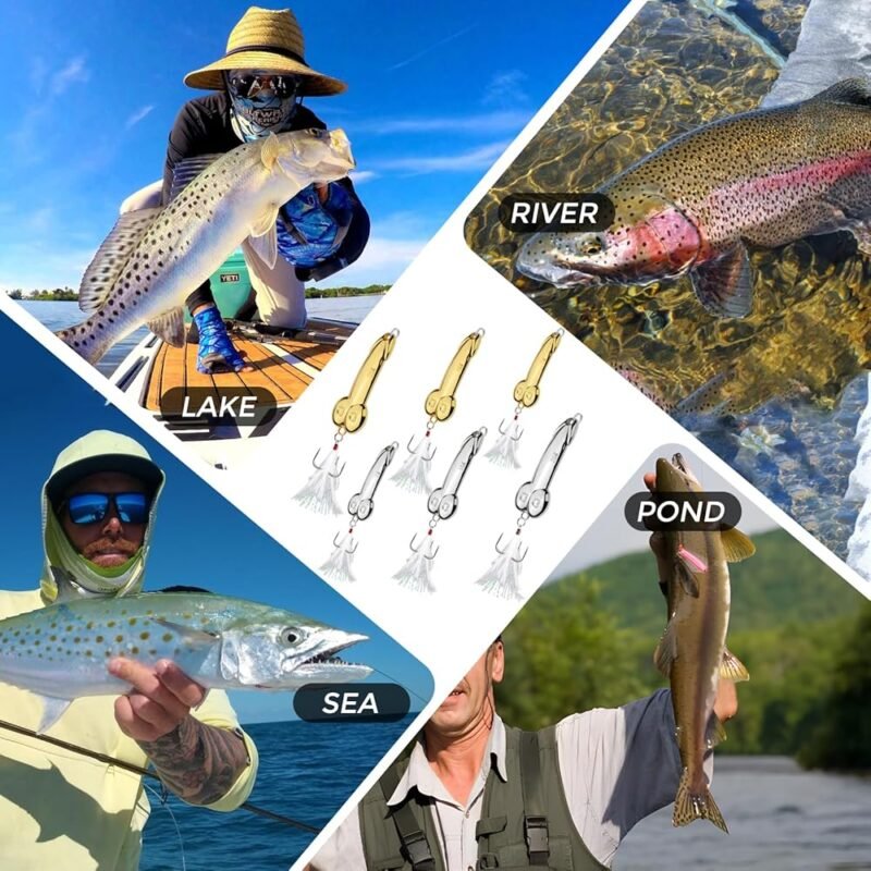 Señuelos de Pesca GOAOERCIC Set de 6 Diversión y Eficacia - Imagen 7