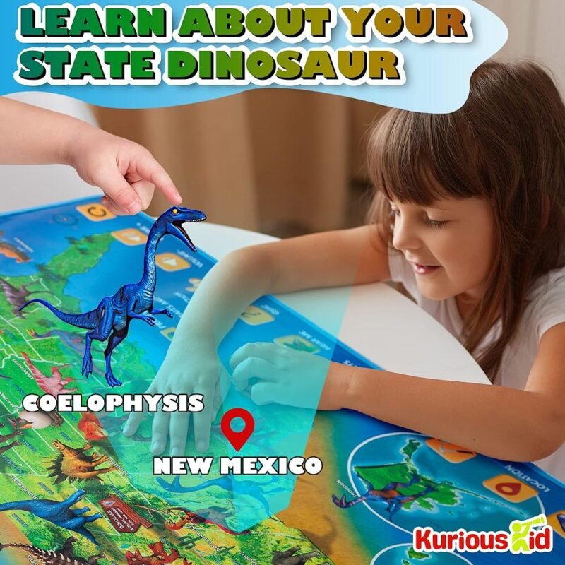 Mapa Interactivo de Estados Unidos con Dinosaurios Aprendizaje Temprano - Imagen 5