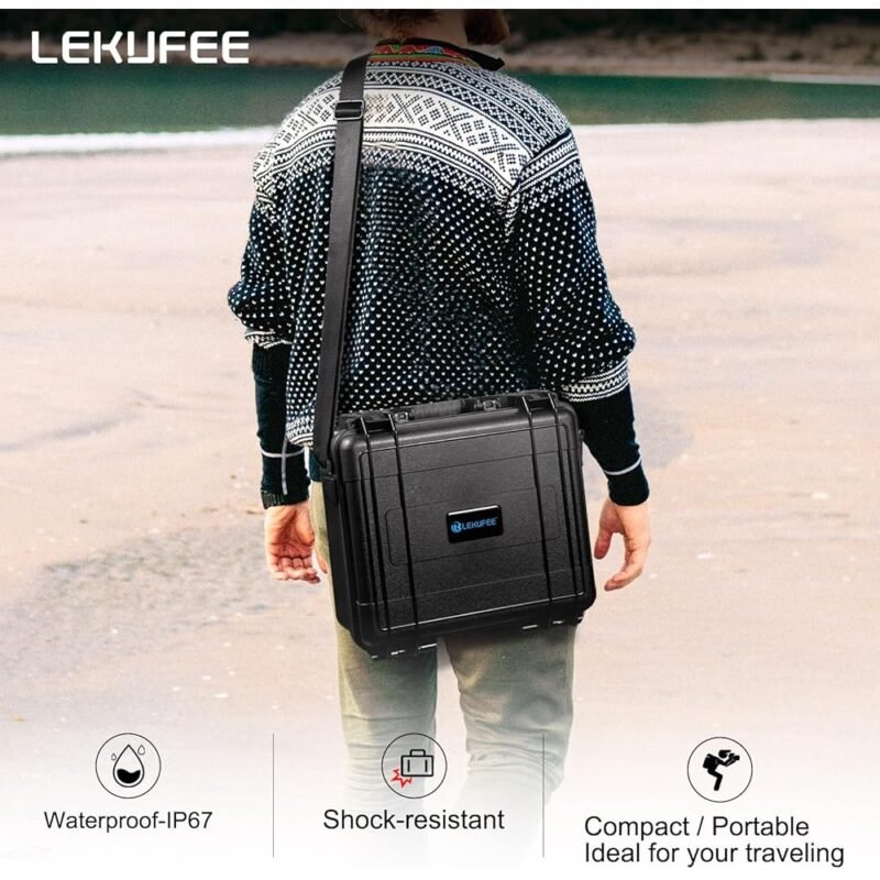 Lekufee Funda Rígida Impermeable Compatible con DJI Mini 4 Pro y Más - Imagen 7