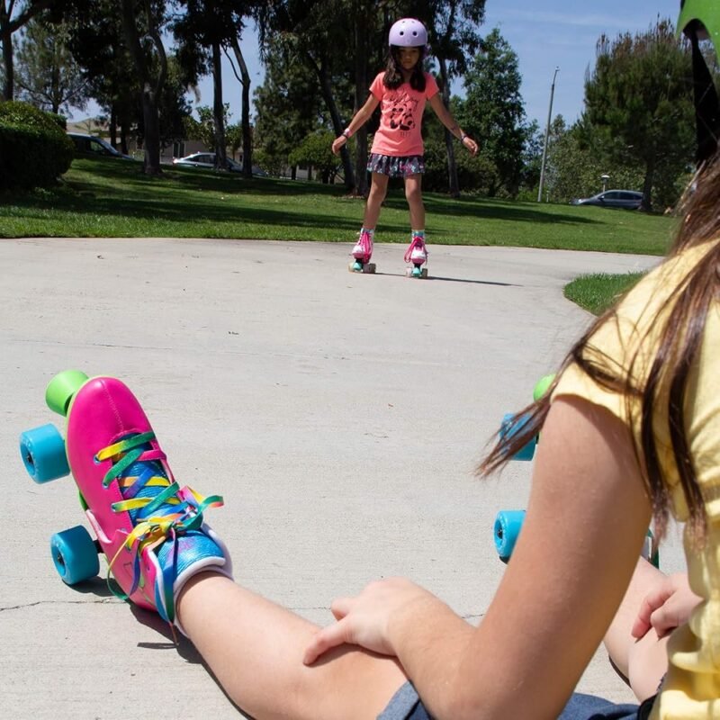 Circle Society Patines Clásicos Ajustables JoJo Siwa para Niños Rainbow - Imagen 8