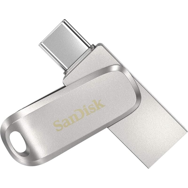 SanDisk Unidad Ultra Dual Luxe USB Tipo C 1 TB Plata