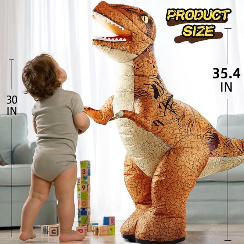 Juguete Inflable de Dinosaurio con Control Remoto 2.4 GHZ para Niños - Imagen 3