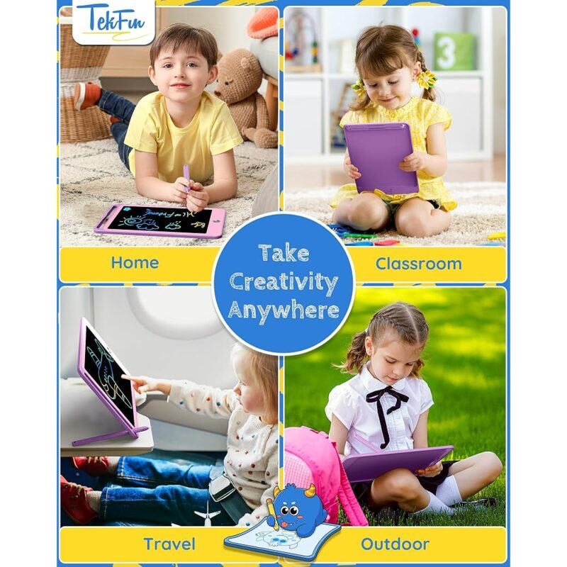 TEKFUN Tableta de Escritura LCD 8.5 Pulgadas para Niños y Niñas - Imagen 5