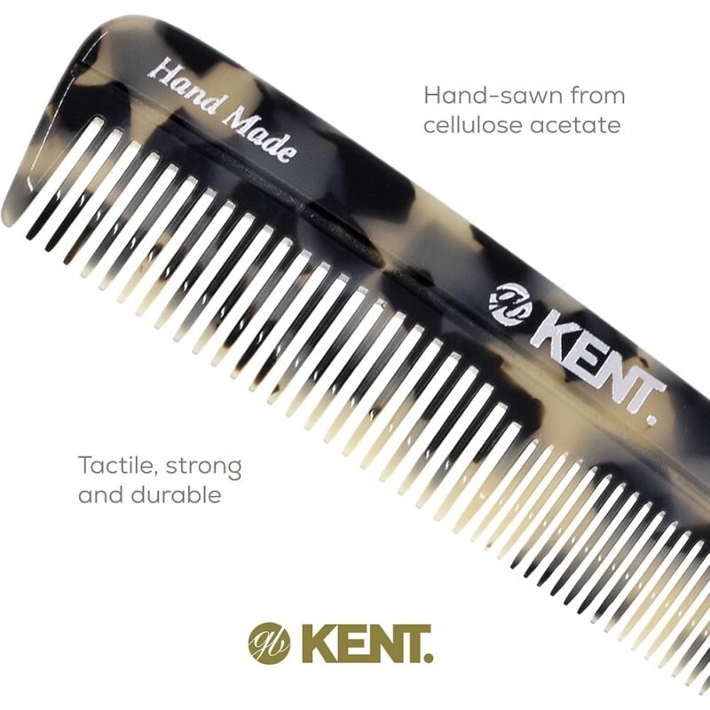 KENT R7T TW Peine de Pelo de Dientes Finos y Anchos 5.1 Pulgadas - Imagen 5