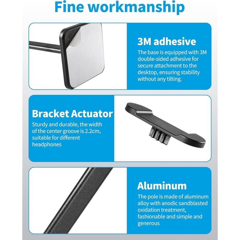 Soporte de Aluminio 2 en 1 para Auriculares y Teléfono - Imagen 6