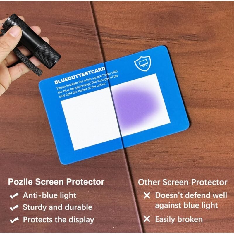 Protector de Pantalla Anti Luz Azul Pozlle para Monitores de 23 a 24 Pulgadas - Imagen 4