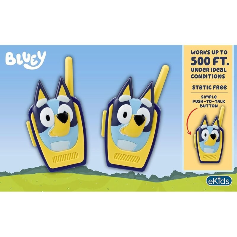 eKids Bluey Toy Walkie Talkies para Niños Ideal para Juegos Interiores y Exteriores - Imagen 3