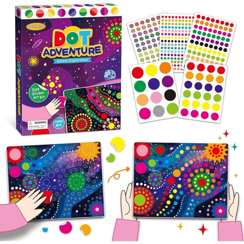 Drama Planet Kit de Arte de Calcomanías de Puntos para Niños