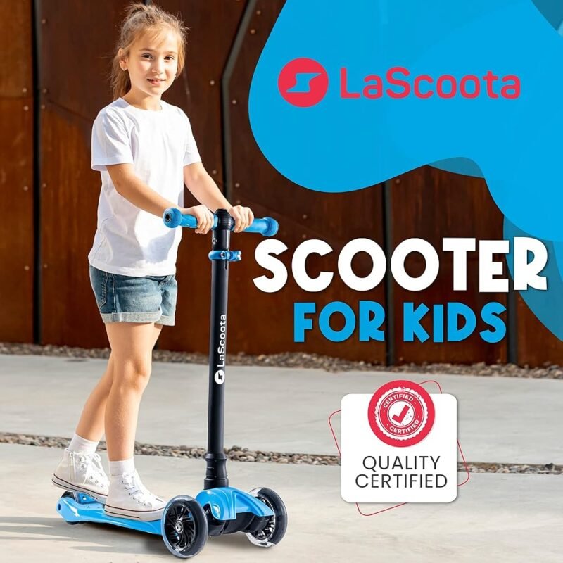 LaScoota Patinete 2 en 1 para Niños con Manubrio Ajustable y Luz LED - Imagen 8