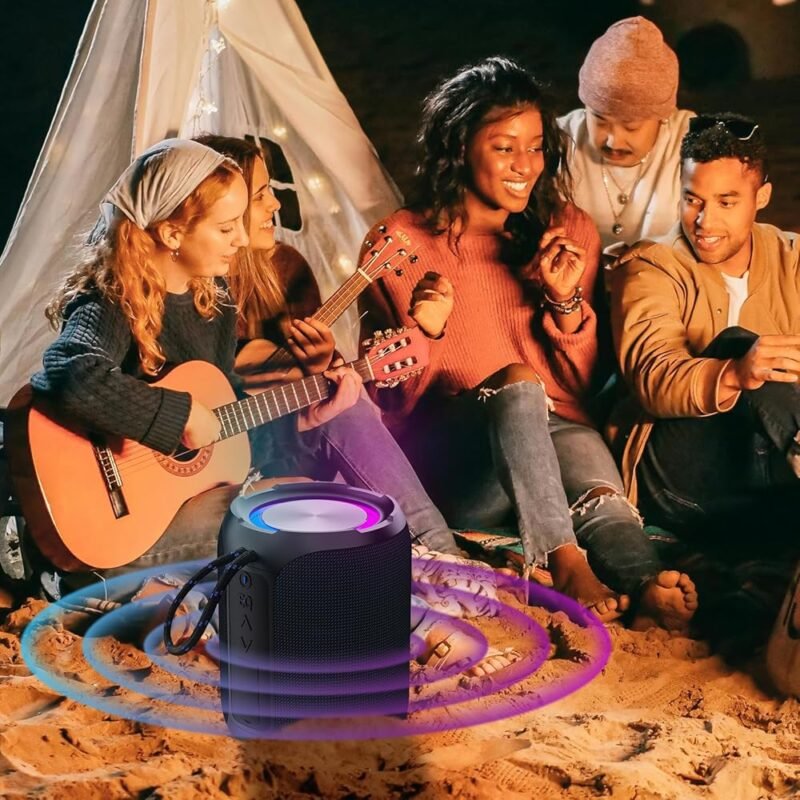 Altavoz Bluetooth Portátil 40 W Impermeable IPX7 con Sonido Estéreo de 360° - Imagen 8