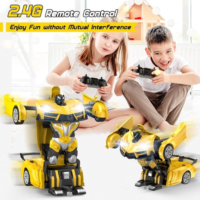 Coche de Control Remoto Transformable Robot 2.4 GHz para Niños - Imagen 4