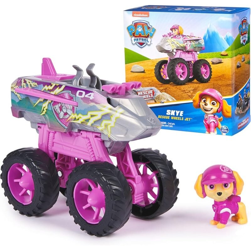 Paw Patrol Rescue Wheels Skye's Jet Camión de Juguete Transformable