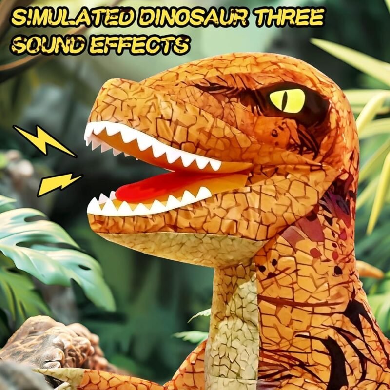 Juguete Inflable de Dinosaurio con Control Remoto 2.4 GHZ para Niños - Imagen 2