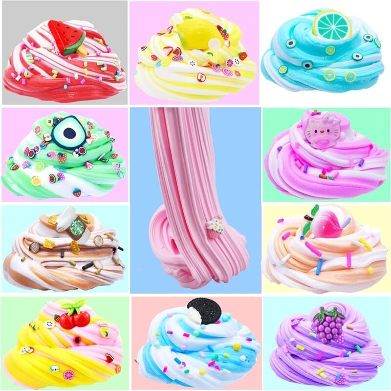 Kit de Slime de Mantequilla para Niñas 10 Unidades Fiesta y Relajación - Imagen 4