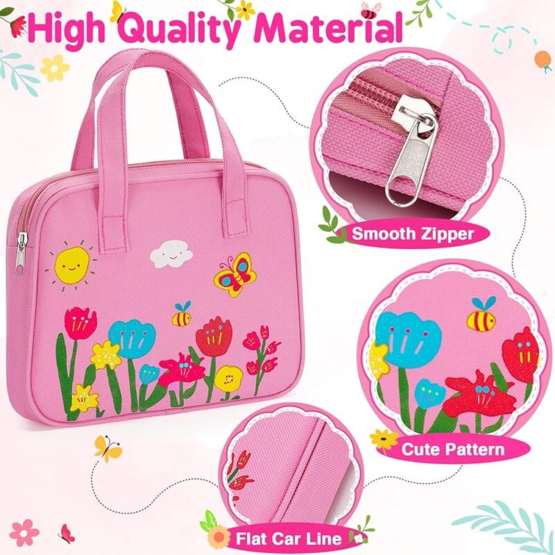 Officygnet Bolsa de juguete para niñas de 1 a 3 años con kit de maquillaje - Imagen 6