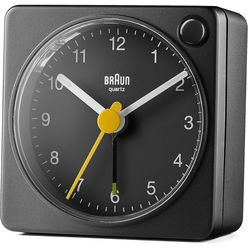 Braun Reloj Despertador Analógico Clásico Negro con Luz y Repetición - Imagen 2