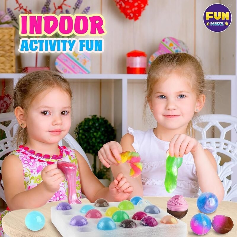 FunKidz Paquete de 25 Bolas de Slime para Fiestas Infantiles - Imagen 9