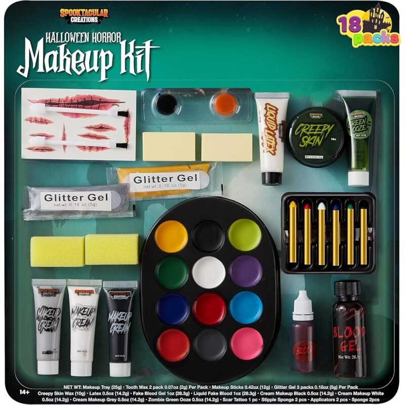 Spooktacular Creations Juego de Maquillaje Familiar de Halloween 26 Piezas