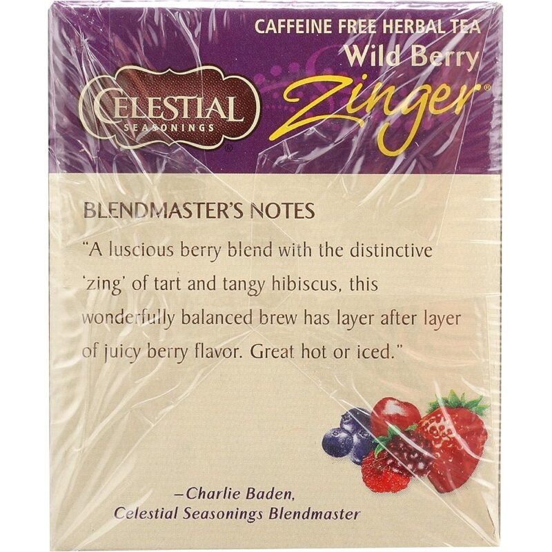 Celestial Seasonings Té Zinger Wild Berry 20 Bolsas Sabor Natural - Imagen 6