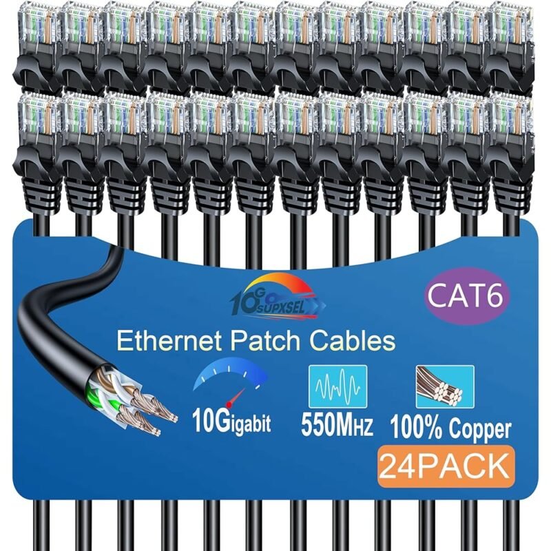 Cable Ethernet Cat 6 1 Pie 10 Gbps para Red Doméstica y Oficina