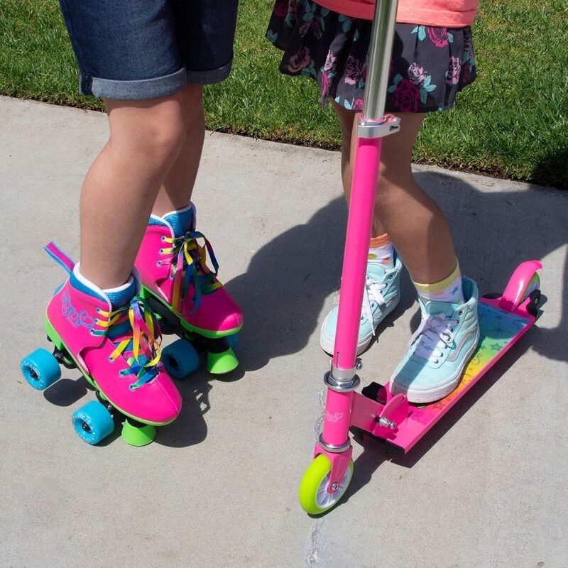 Circle Society Patines Clásicos Ajustables JoJo Siwa para Niños Rainbow - Imagen 9