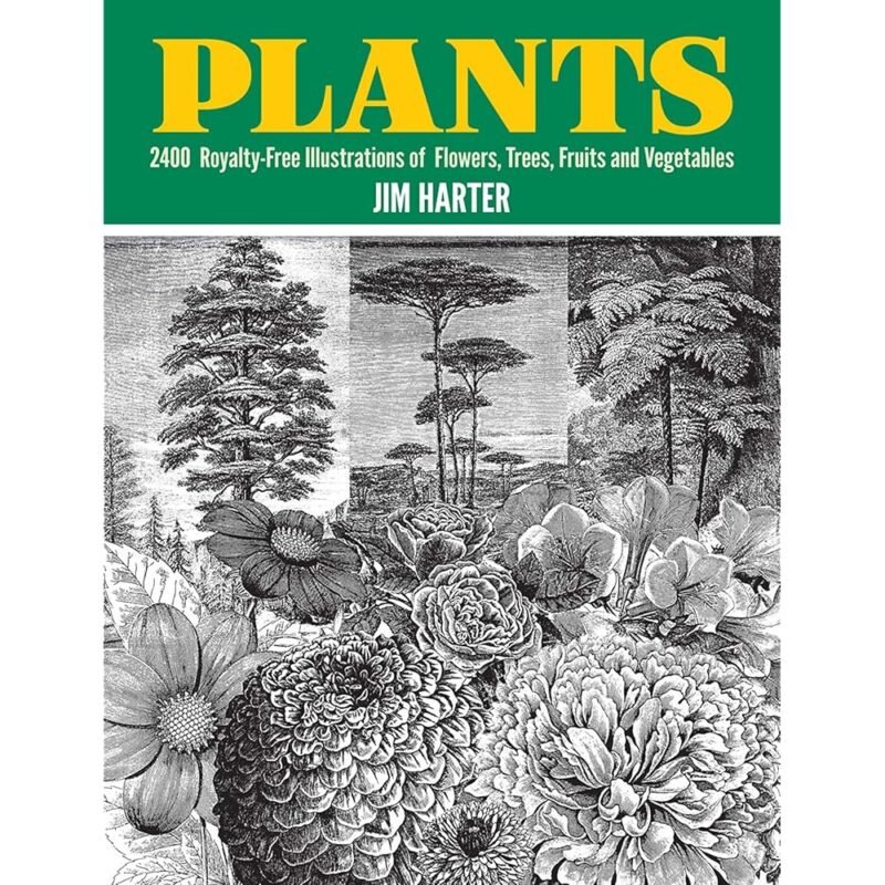 Plants 2400 Ilustraciones Libres de Derechos de Flores Árboles Frutas y Verduras