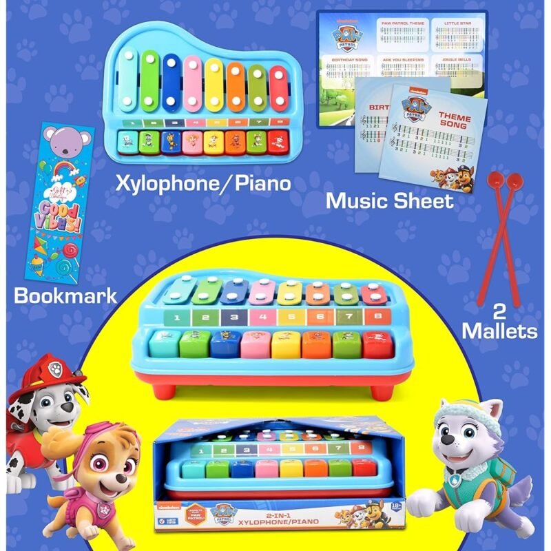 Paw Patrol Juguete de Xilófono Piano 2 en 1 para Bebé - Imagen 2