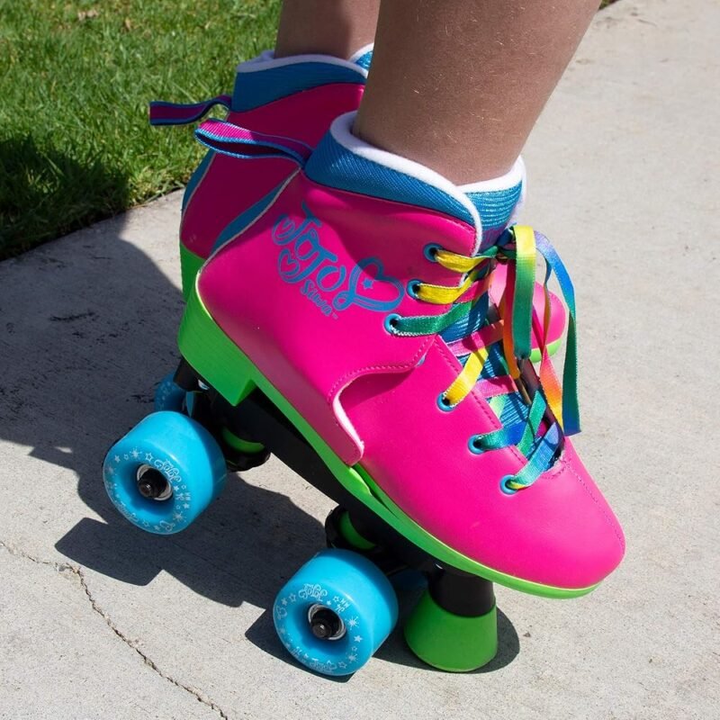 Circle Society Patines Clásicos Ajustables JoJo Siwa para Niños Rainbow - Imagen 5