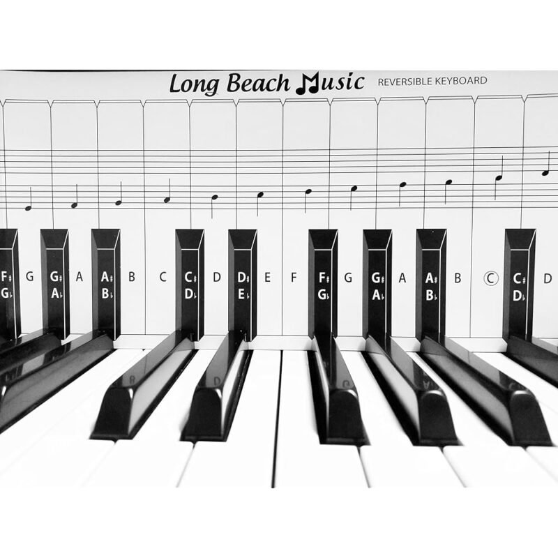 Long Beach Music Tabla con Notas para Practicar Piano 48 Pulgadas - Imagen 3