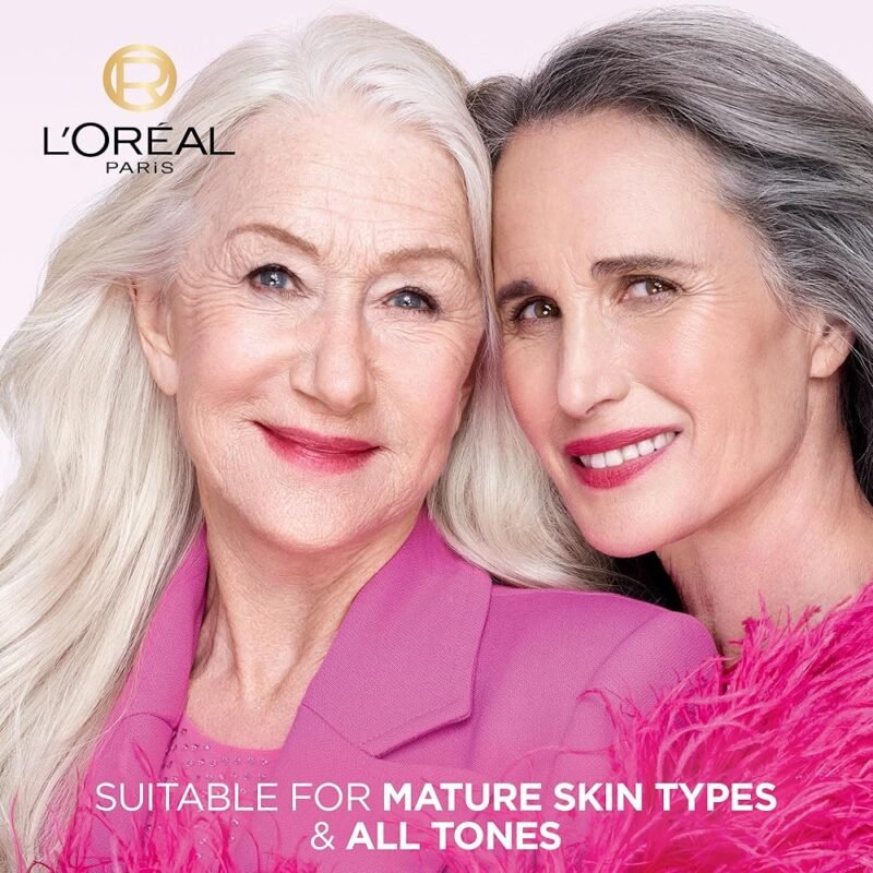 L'Oreal Paris Hidratante Facial Antienvejecimiento Tono Rosado - Imagen 7