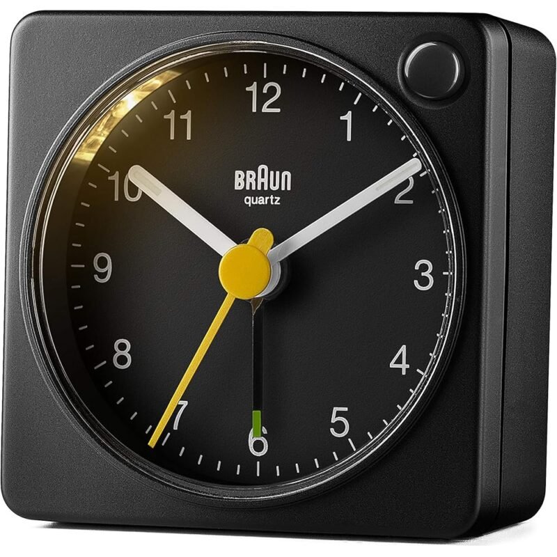 Braun Reloj Despertador Analógico Clásico Negro con Luz y Repetición - Imagen 4