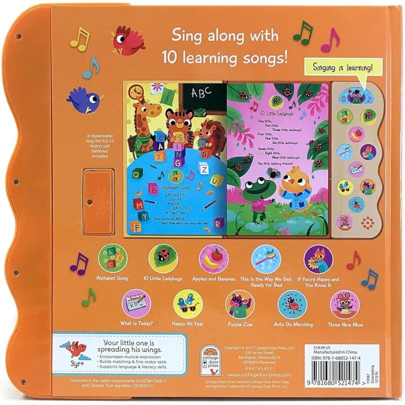 ABC & 123 Learning Songs Libro Interactivo de Canciones para Niños - Imagen 9