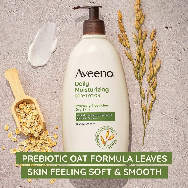 Aveeno Loción Corporal Hidratante Diaria con Avena Prebiótica 2 x 18 Onzas - Imagen 4