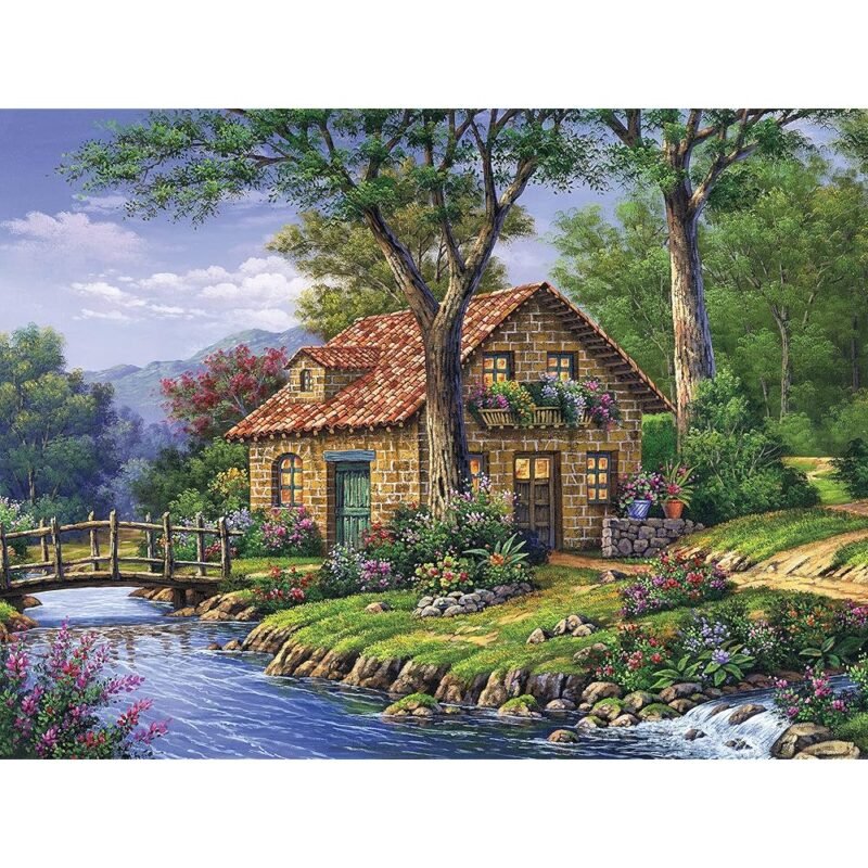 Ceaco Arturo Zarraga Cottage by The River Rompecabezas 500 Piezas