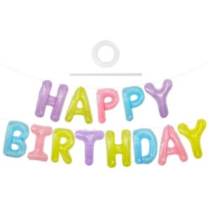 TONIFUL Cartel de globos de Feliz Cumpleaños 16 pulgadas para fiestas