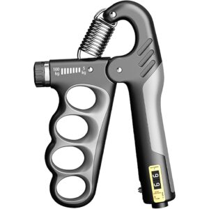 Entrenador de Fuerza de Agarre Ajustable con Contador Automático