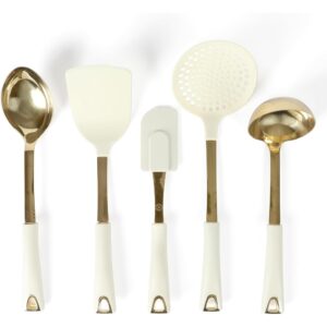 Martha Stewart Lockton Juego de herramientas de cocina 5 piezas acero inoxidable