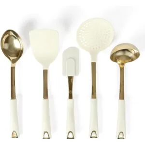 Martha Stewart Lockton Juego de herramientas de cocina 5 piezas acero inoxidable
