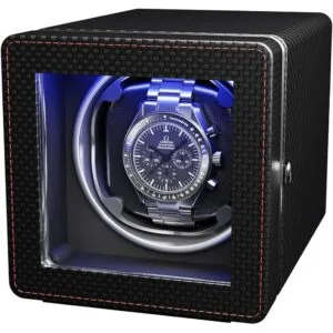 Enrollador automático de reloj con motor silencioso y luz LED