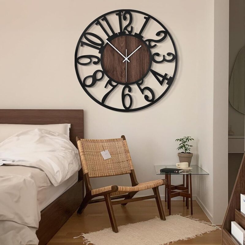 LEIKE Reloj de Pared Grande 30 Pulgadas Silencioso y Moderno - Image 6