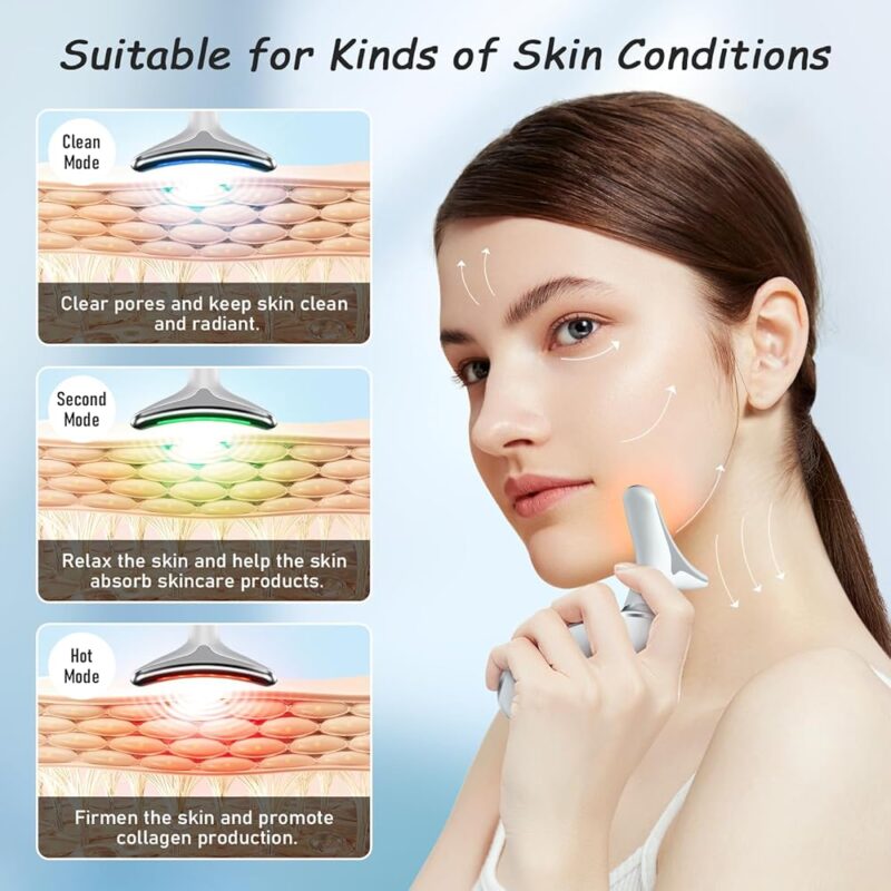 Herramienta Facial y Cuello Dispositivo Eléctrico 7 en 1 para Cuidado de la Piel - Image 3