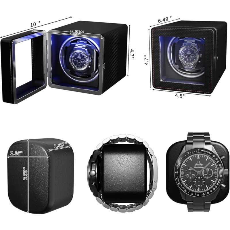 Enrollador automático de reloj con motor silencioso y luz LED - Image 8