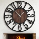 LEIKE Reloj de Pared Grande 30 Pulgadas Silencioso y Moderno