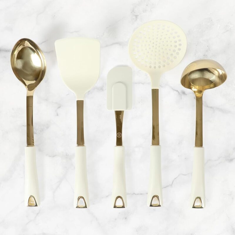 Martha Stewart Lockton Juego de herramientas de cocina 5 piezas acero inoxidable - Image 3