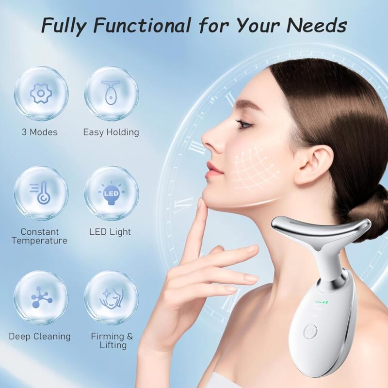 Herramienta Facial y Cuello Dispositivo Eléctrico 7 en 1 para Cuidado de la Piel - Image 4